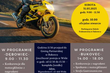 "Rozpoczęcie sezonu motocyklowego Dębowiec - Bukovec 2025"